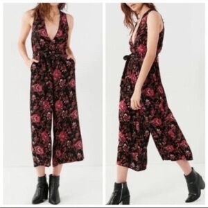 Urban Outfitters Wide-Leg Floral Out From Under Sleeveless Jumpsuit